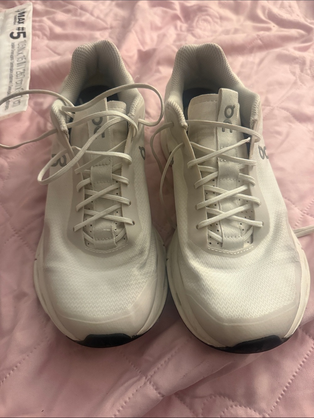 On Running Men's White Athletic Running Shoes